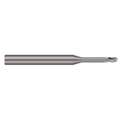 Micro 100 End Mill, 3 Flute, Ball, 0.0450" Cutter dia, Finish: UN BEF-045-150-3